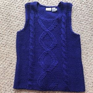 Newport News cable knit tank top.